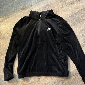 Fila Black Velvet Sweater